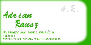 adrian rausz business card